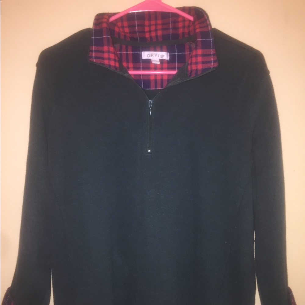 Orvis quarter zip sweater